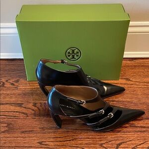 Tory Burch Black Pointed Heels